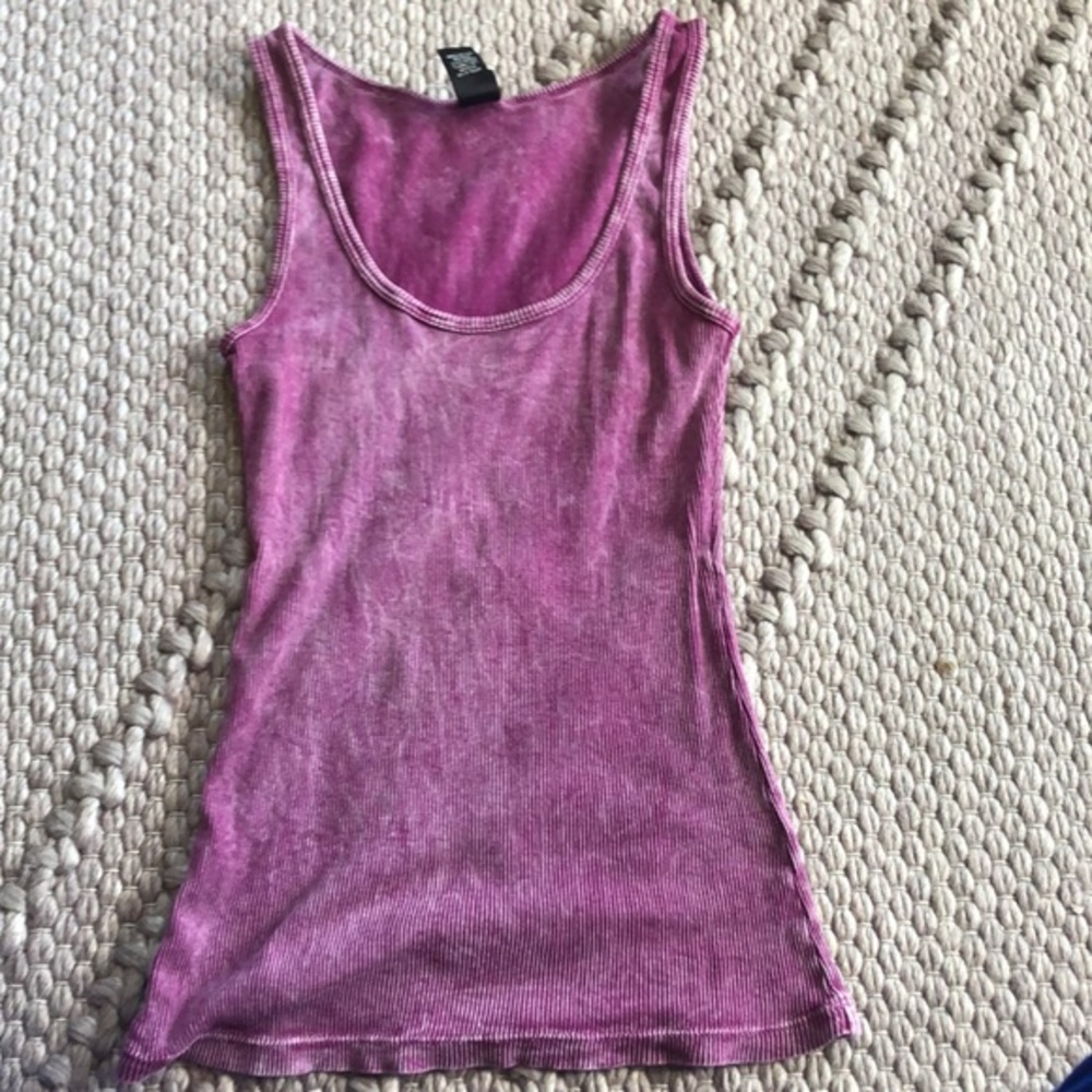 Alternative apparel burnout ribbed tank